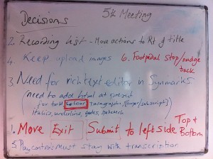 white board notes