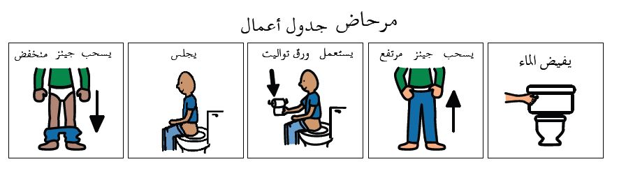 toilet routine Arabic