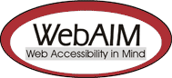 WebAim logo